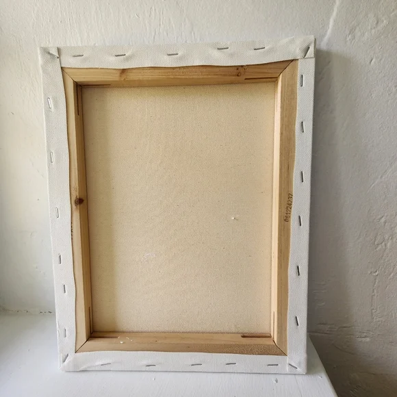 "Abide" original art hand painted Bible verse flowers acrylic canvas wall decor - Picture 6 of 7